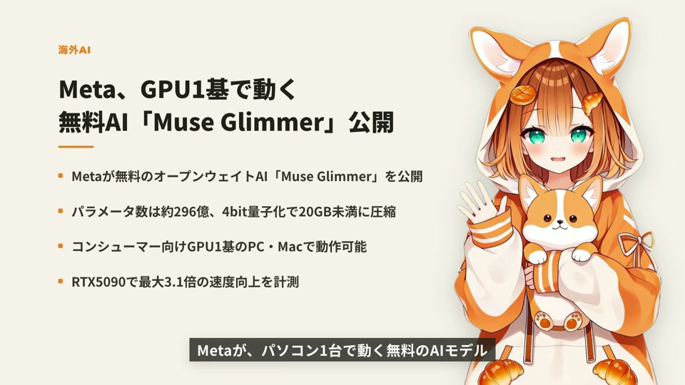 キャラクターの解説番組